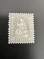 Sitzende Helvetia Nr. 42  mit Falz * (5462)