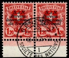 BIT Wappenmuster mit Abart HFLVETIA Nr. 21/ SBK 1'400.-