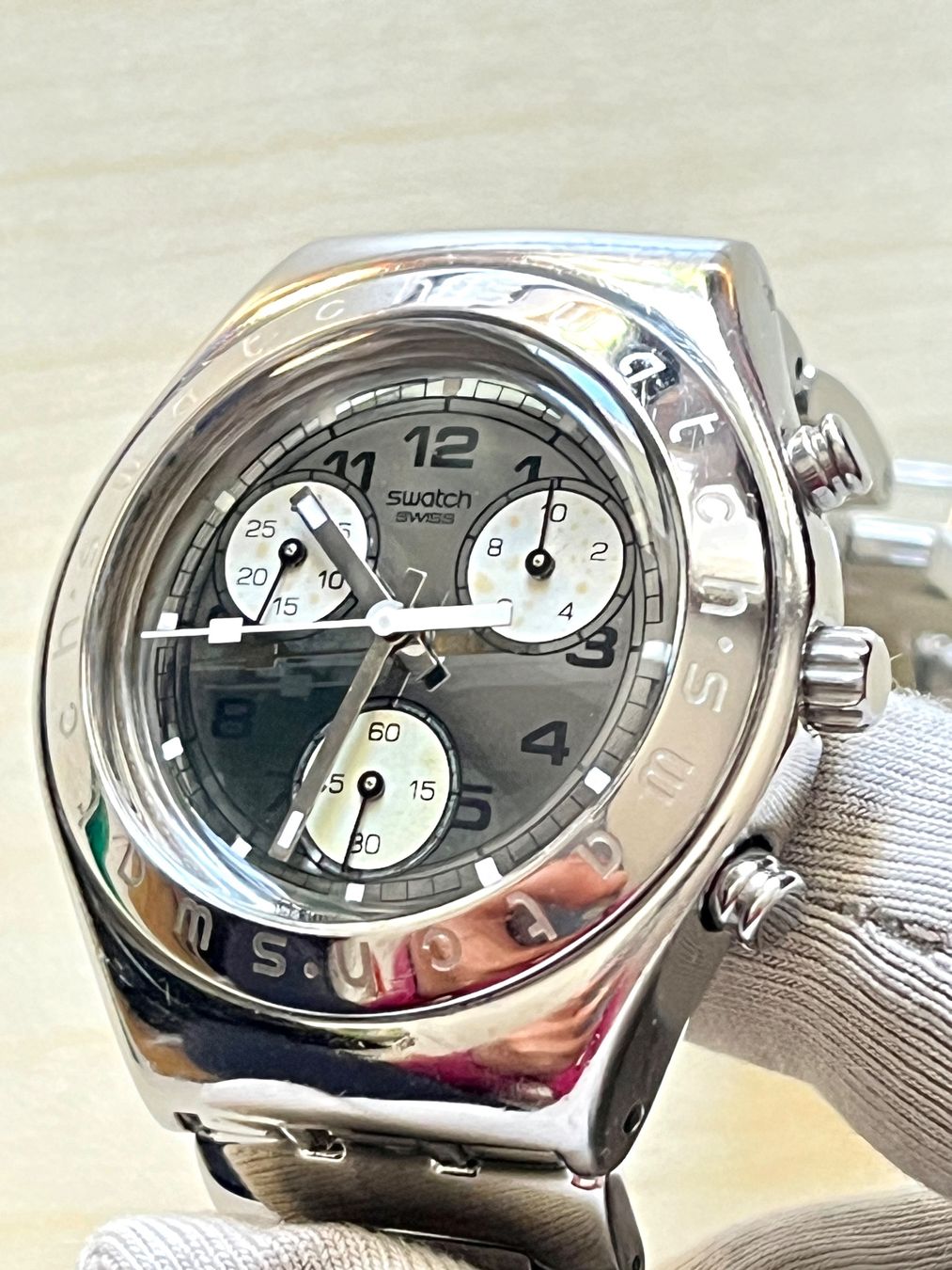 Swatch Orologi: Swatch Irony Chrono, Edelstahl – Usato da Grenchen venduto da chththl 3