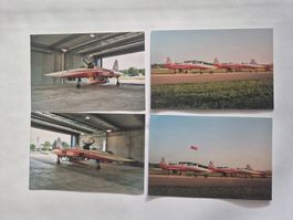Schöne Patrouille Suisse F-5 Fotos 4er Set 🇨🇭