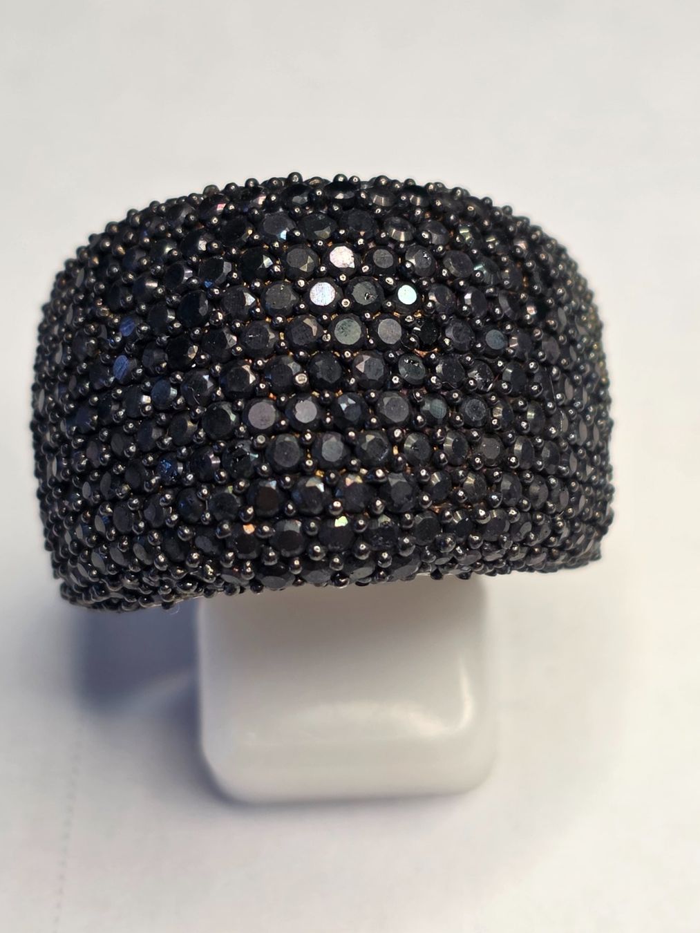Bagues: Schwarzer Spinel Silber Fingerring – Neuf (Voir description) à Zürich par benedikt12 2