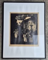 Holzschnitt "Prozession" von Giuseppe Biasi 1885 - 1945