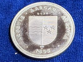 9. 1 Medaille 900 Silber, 15 g, Durchmesser 33 mm