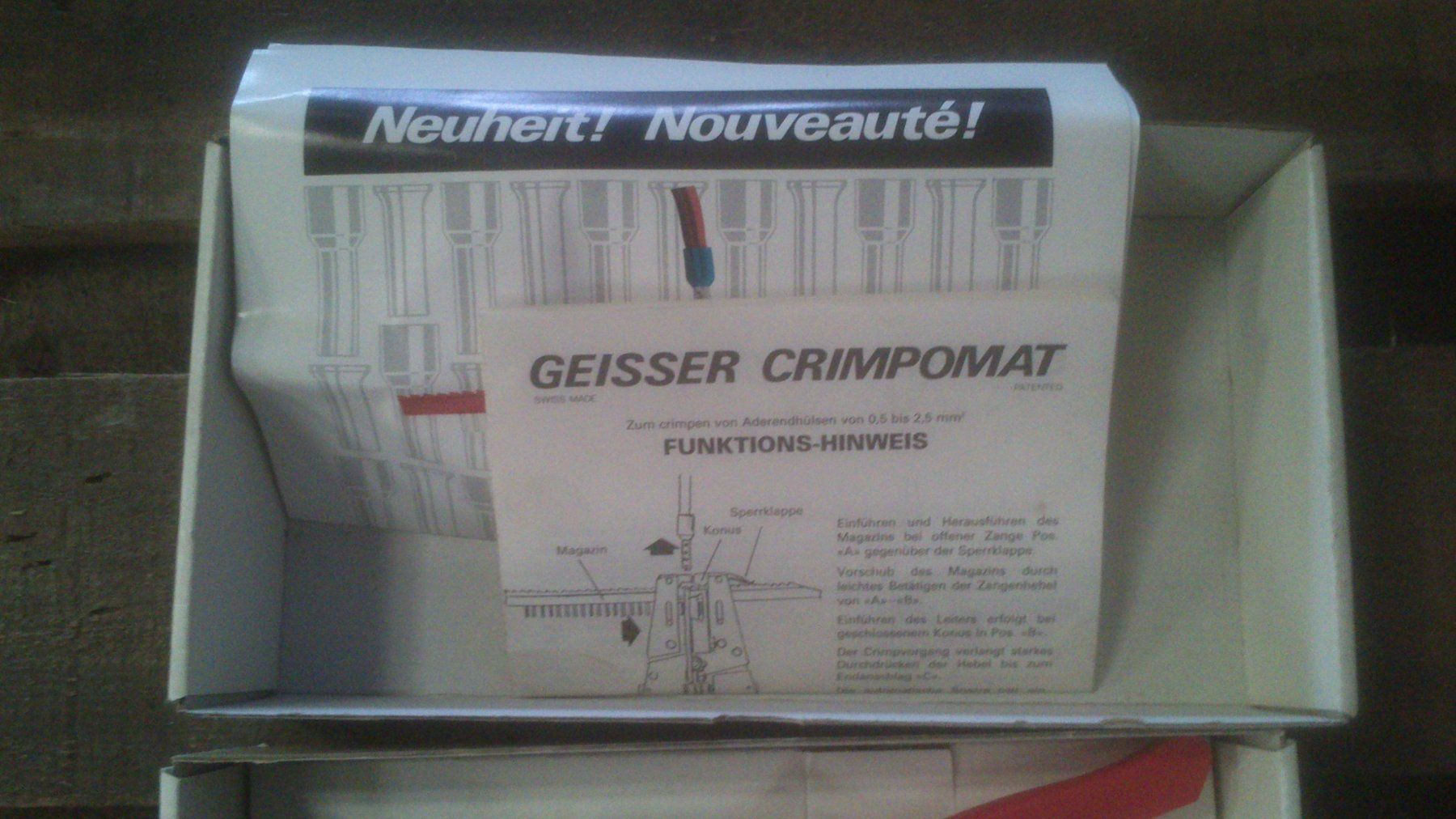 Tutti gli attrezzi: Geisser Crimpomat Crimpzange – Usato da Steinach venduto da mopjon 2
