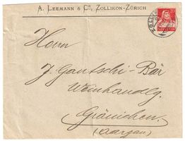 Geschäftsbrief vom 03.VI.1927 - Zollikon nach Gränichen
