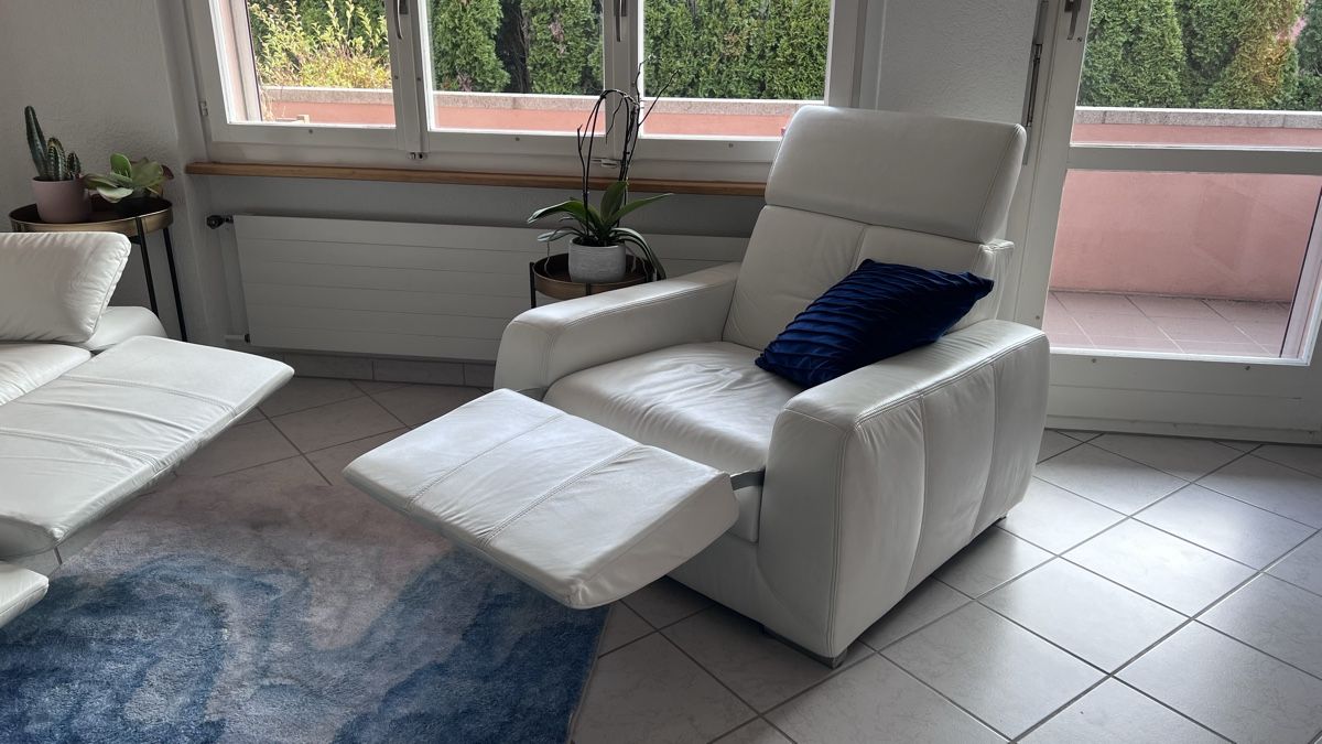 Sofas: Polstergruppe - Weiss - Echtleder – Gebraucht aus Uetendorf von Yves_04 6