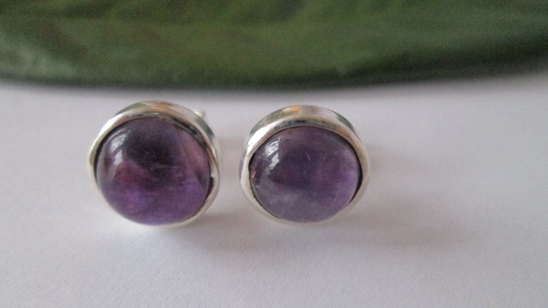Ohrringe & -stecker: Wundervolle Ohrstecker echtem Amethyst Stein verziert 925er – Neu (gemäss Beschreibung) aus Drochtersen von Simonchen 2
