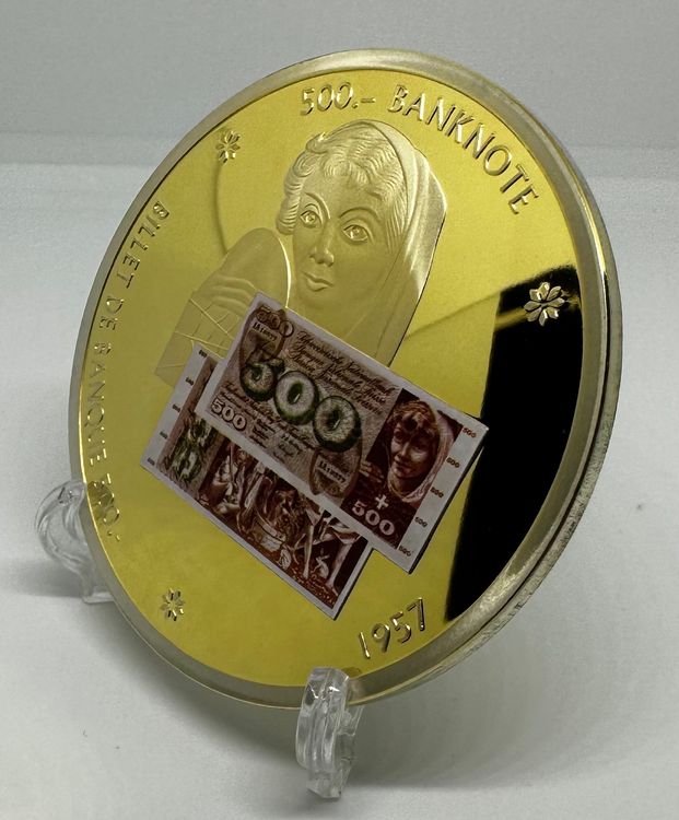 Médaille Géante 70 Mm - Histoire Monétaire Autrichienne Trikaisertal - Polierte Platte