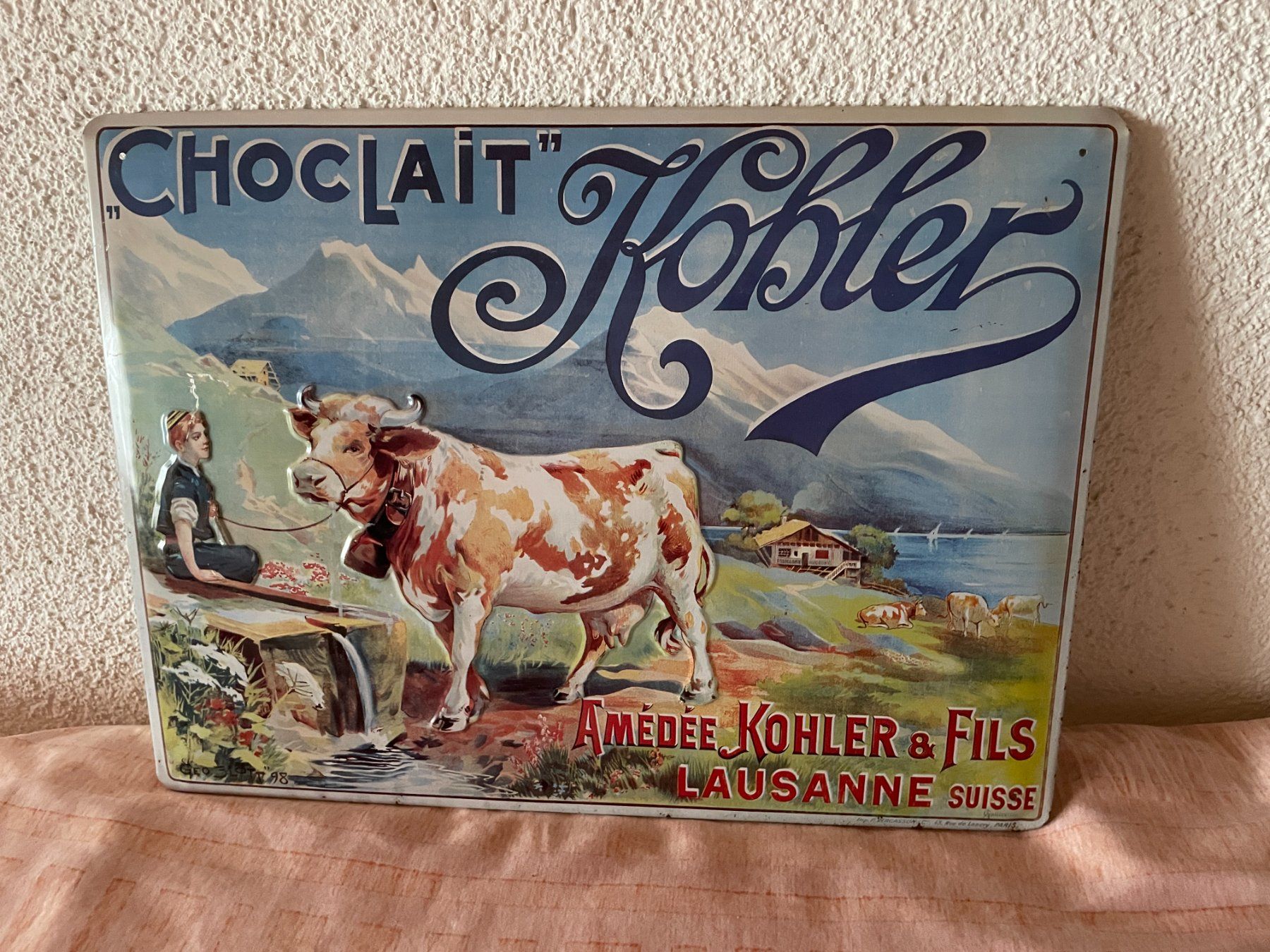 Insegne: Blechschild Chocolait Kohler – Usato da Ettingen venduto da Donald4107