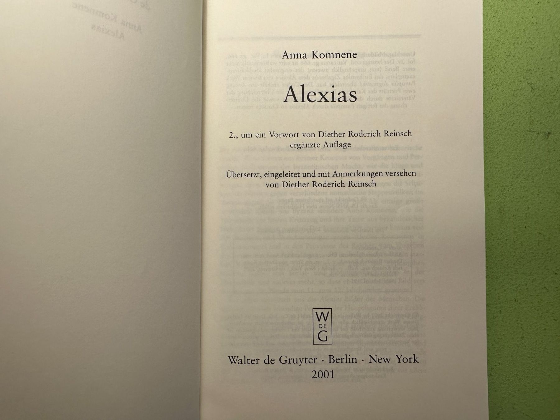 Libri: Anna Komnene: Alexias. – Usato da Zürich venduto da allp 1