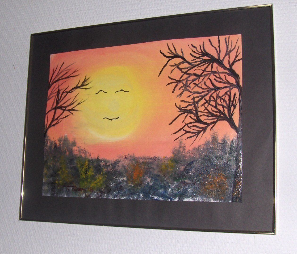 Dipinti: lachende Sonne in Öl 40 x 50 cm – Nuovo e nell'imballaggio originale da Eschenbach venduto da Alicekunst 2