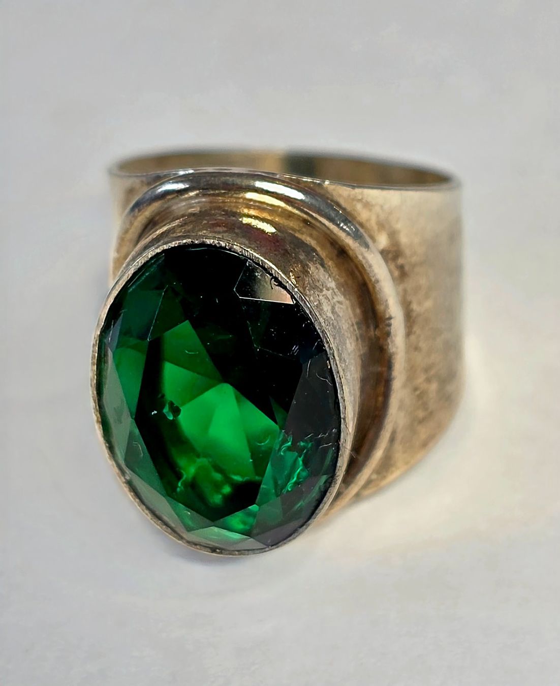 Bagues: Silber Ring grün – Neuf (Voir description) à Zürich par adriben 4