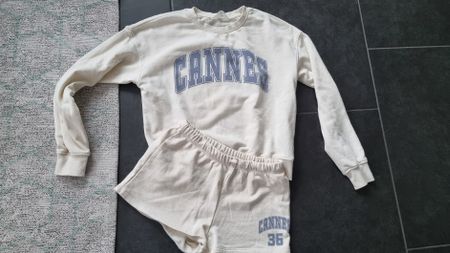 Set Pulli Short 158 weiss H&M
