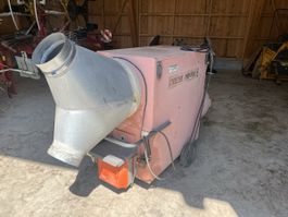 Warmluft Ofen 140KW mit neuwertigen  Schläuche (25cm D)