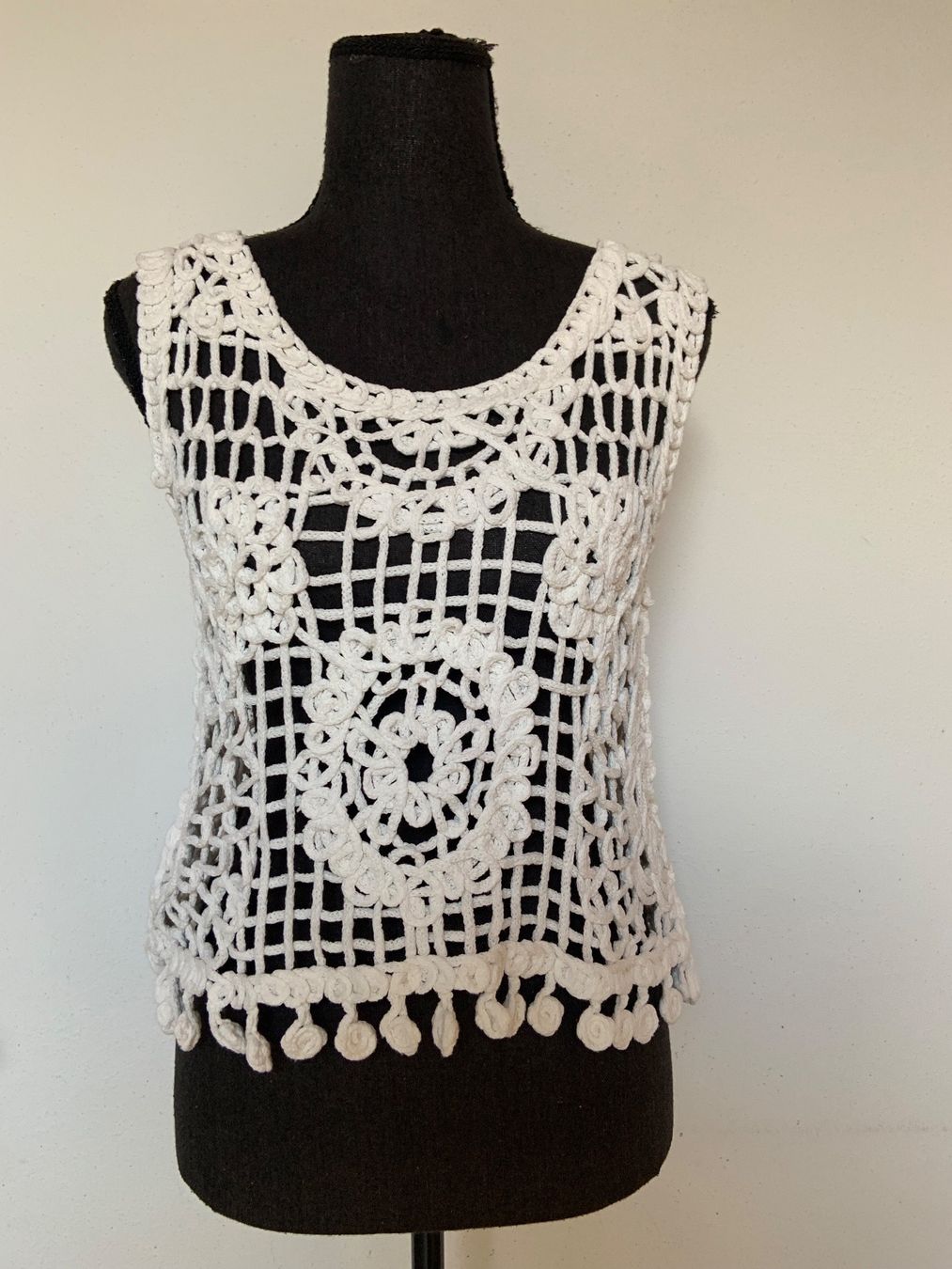 Top: Boho Top in Häkeloptik – Nuovo (secondo la descrizione) da Sigriswil venduto da ck56