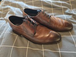 👞 Daniel Hechter Echtleder Business Schuhe Braun Gr. 41