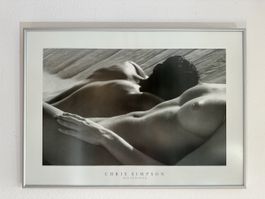 Chris Simpson „Sun and Sand“ – gerahmter Schwarz-Weiss-Kunst