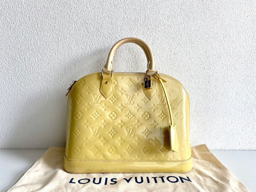Louis Vuitton Alma Gelb Sac Bag Tasche