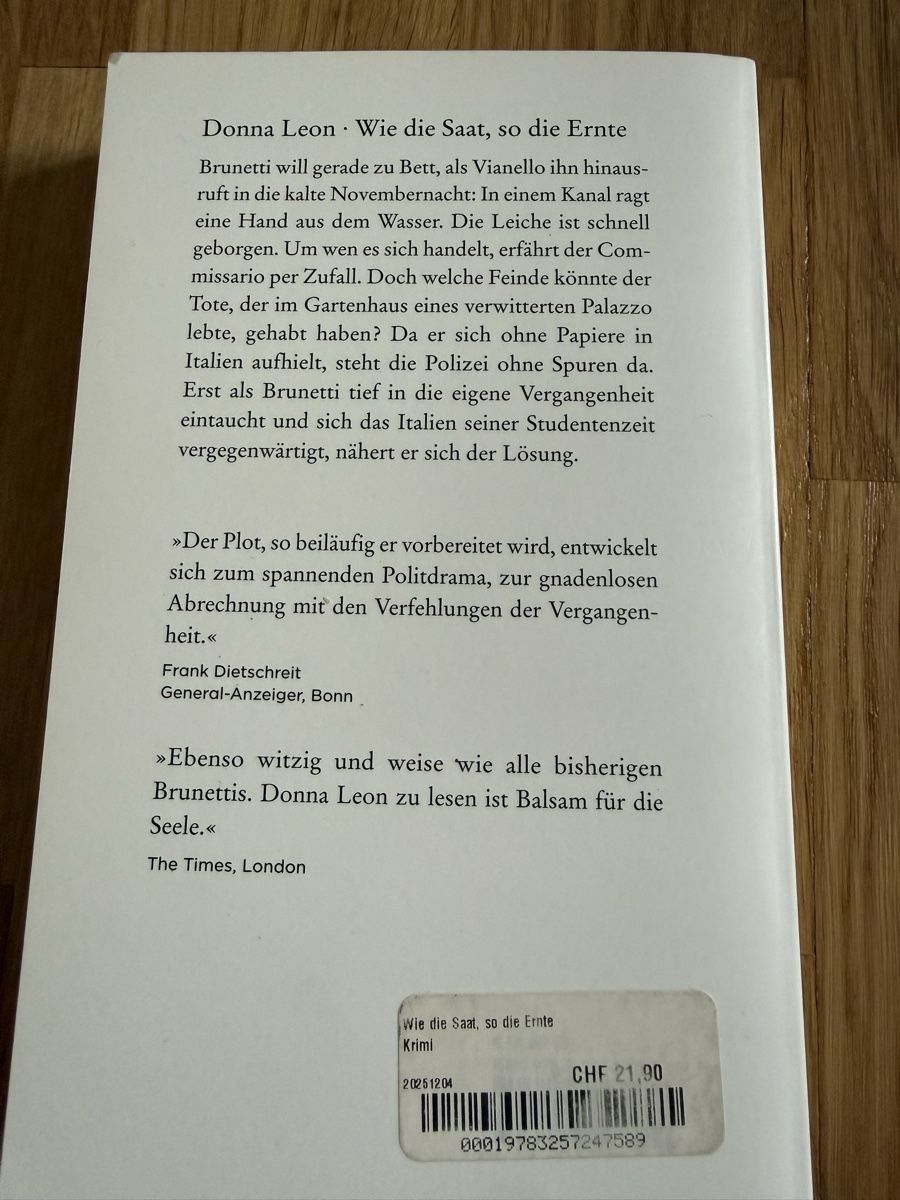 Livres: Buch: Donna Leon – D'occasion à Kreuzlingen par saskia.34 1