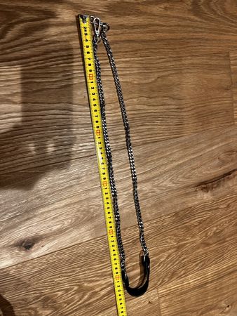 Silberne Taschenkette