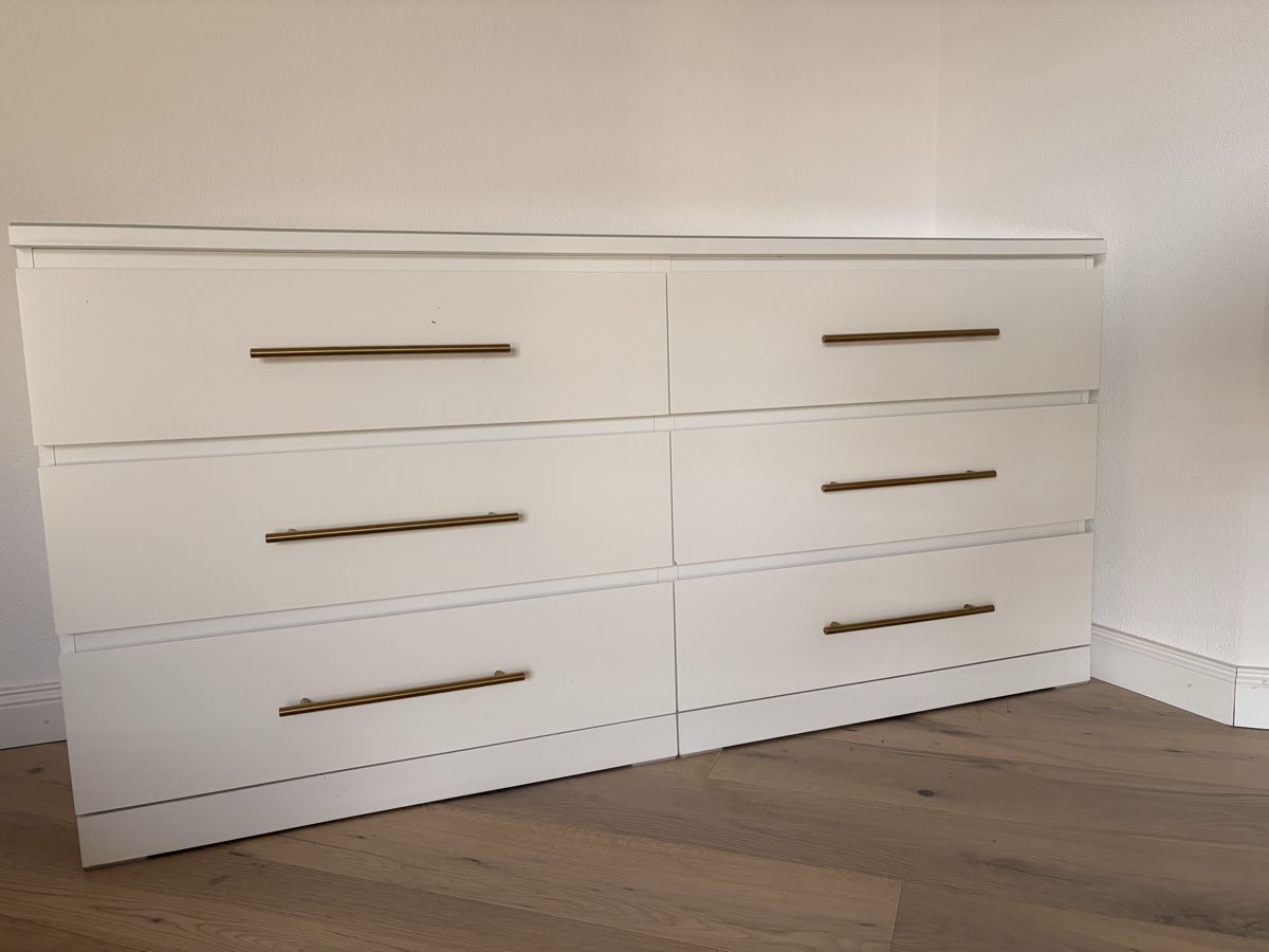 Ikea Cassettiere: IKEA MALM Kommode mit 6 Schubladen weiss – Usato da Sarmenstorf venduto da Bubelis