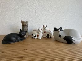 Katzen Figuren Sammlung 