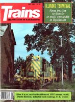 Zeitschrift Trains 05.1981, das wichtigste US-Eisenbahn-Heft