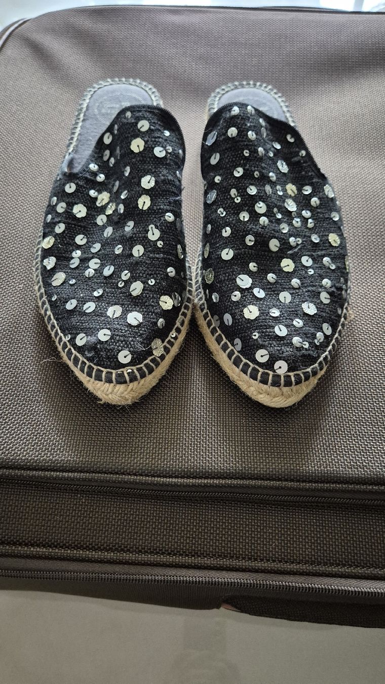 Damenschuhe: Espadrilles à sequins – Neu (gemäss Beschreibung) aus Rolle von pat_n5p5