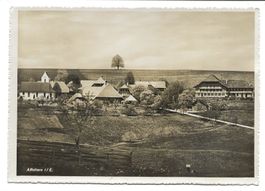 Affoltern Emmental (BE) Dorfpartie Kirche - Hotel Sonne 1949