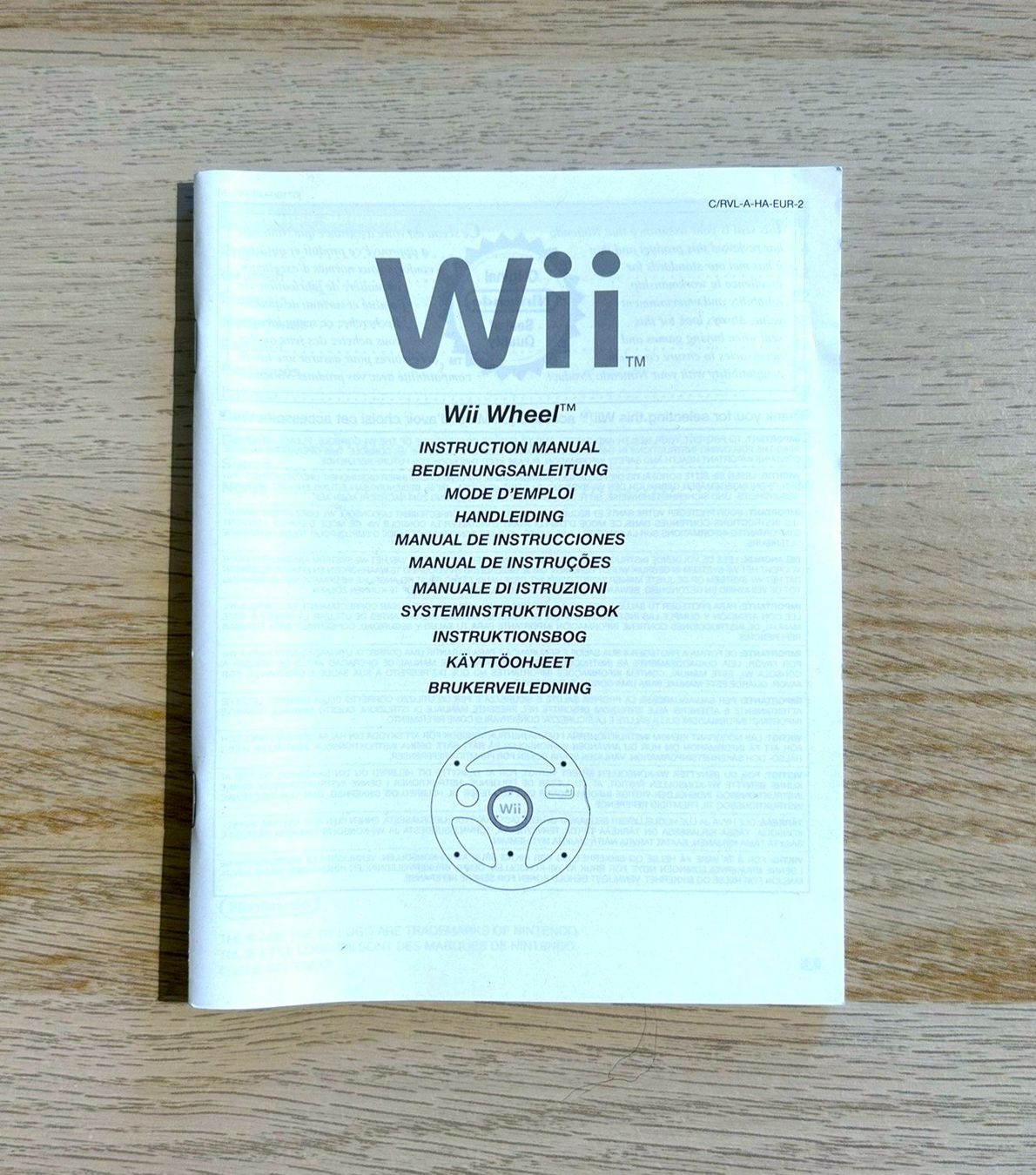 Nintendo Controller: Nintendo Wii Lenkrad Schwarz mit Anleitung – Gebraucht aus St. Gallen von Alpine.Arcade 3