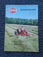 Original Prospekt KUHN Giroheuer m. Abbildung Bucher Traktor
