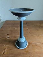 Kerzenständer Metall grau, für gemütliche Stunden, 18.5 cm 