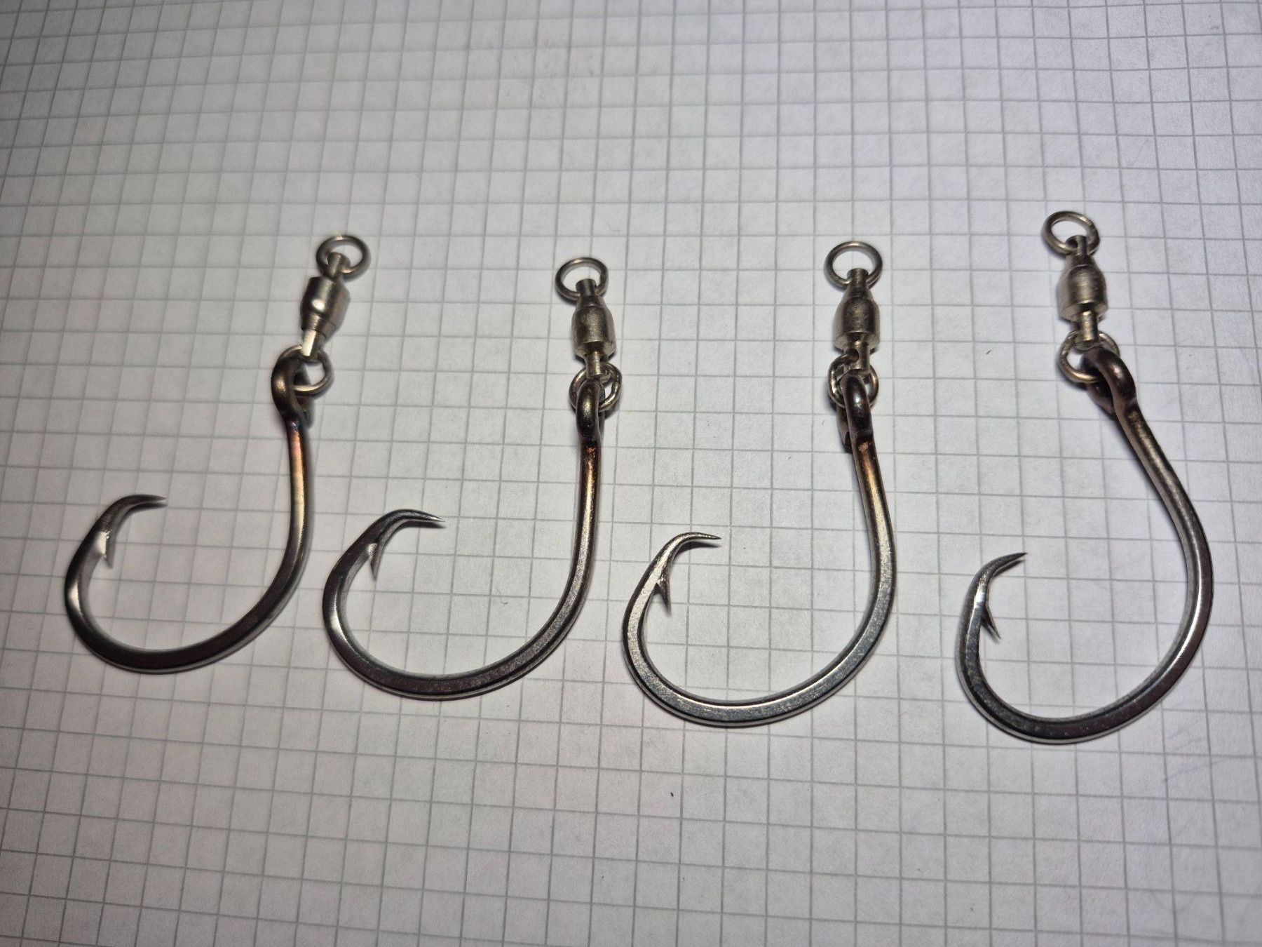 Esche: 4x  Live Bait Inline Circle 5/0 mit Wirbel – Nuovo (secondo la descrizione) da Bigenthal venduto da FSB1