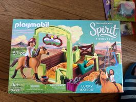 Lucky & Spirit Playmobil Pferdestall 9478