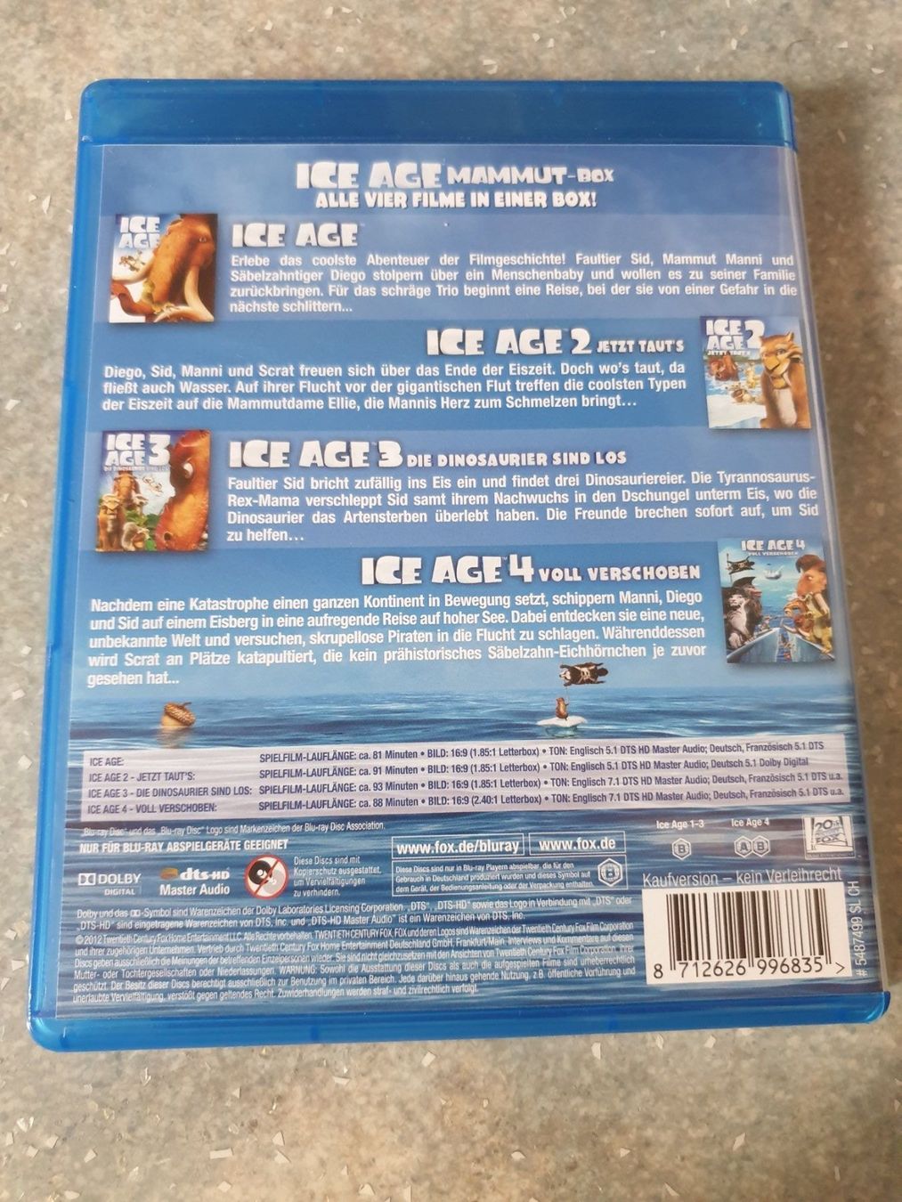 Tutti i DVDs: Ice Age 1-4 – Usato da Rothenthurm venduto da Lord-Ren 1