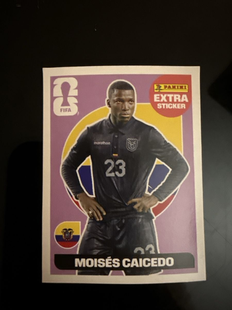 Panini Carte collezionabili: Panini Extra Sticker WM 2026 - Moises Caicedo Ecuador – Nuovo e nell'imballaggio originale da Honau venduto da joa_gmw6