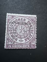 Nordd. Postbezirk No. 1  1868 Altdeutschland gest.  (4469)