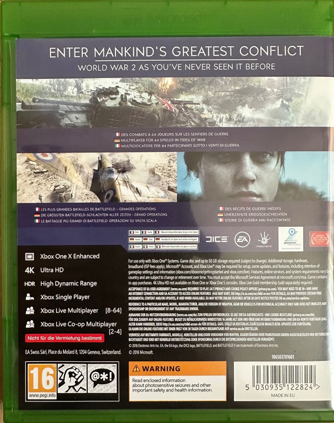 Giochi: Xbox One Battlefield V Spiel neuwertig – Usato da Luzern venduto da isa_b62f 1