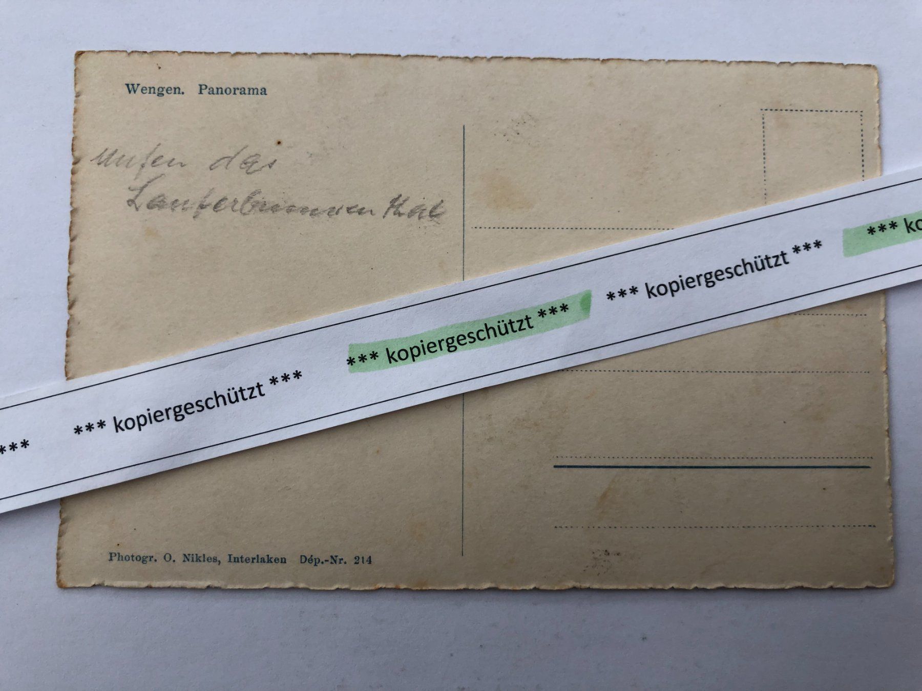 Cartoline postali: Wengen Panorama alt AK – Nuovo (secondo la descrizione) da Hefenhofen venduto da Bierinder 1