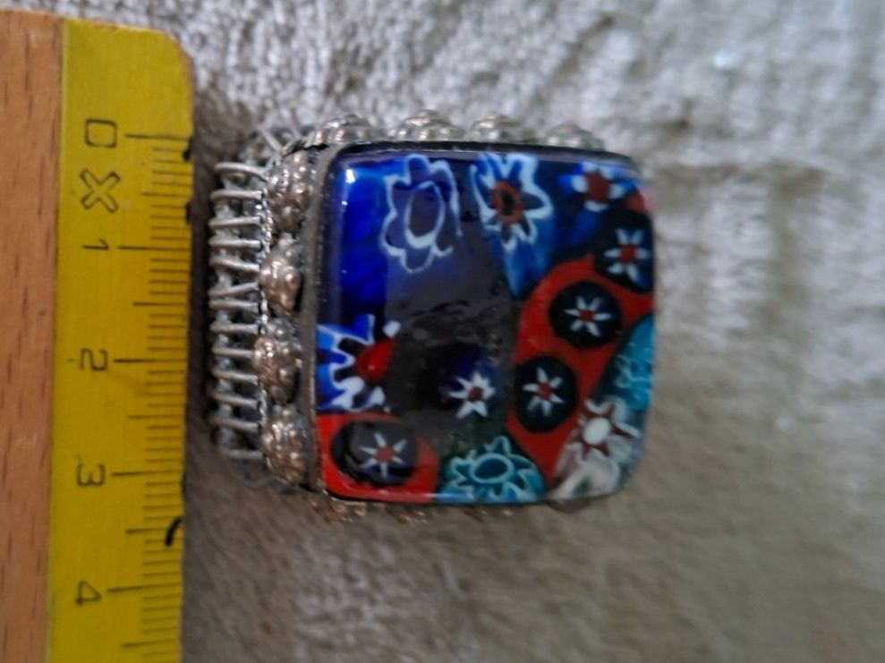 Barattoli: Altes Döschen-Millefiori--Muranoglas-Silber-Filigran – Usato da Otelfingen venduto da silver-moon 3