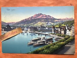 1910 Luzern mit Bergpanorama, guter Zustand