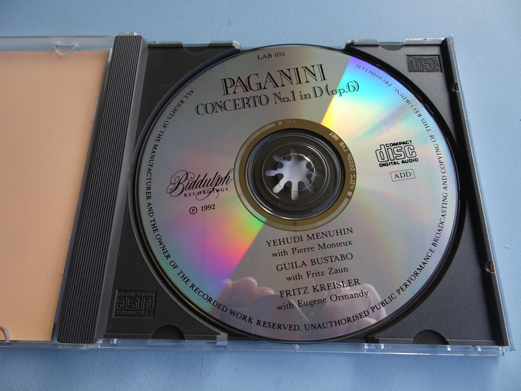 CD: Giulia BUSTABO, KREISLER, MENUHIN – Usato da Basel venduto da Kornblumen 2