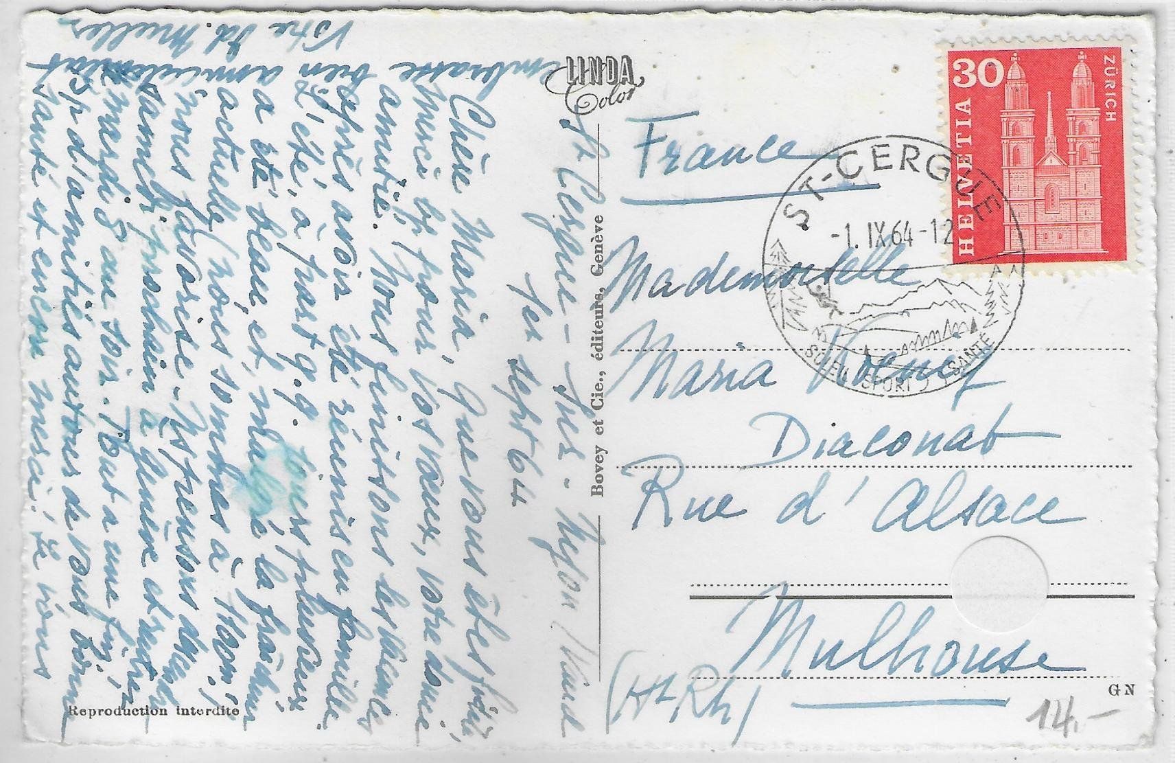 Cartes postales: St. Cergue et la Dole – D'occasion à Ettingen par Kartenplanet 1