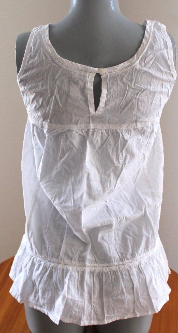 Top: weisses Oberteil , Gr. 36/S – Usato da Locarno venduto da madame-tus-sauds 3