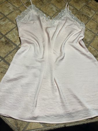 H&M Camicia-sottoveste-rosa con pizzo -tgM/L