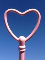 ETAGERE   HERZ ROSA/PINK   FÜR EINE DREILAGIGE ETAGERE