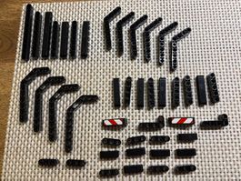 Lego Technik 42008 schwarze runde Lochbalken
