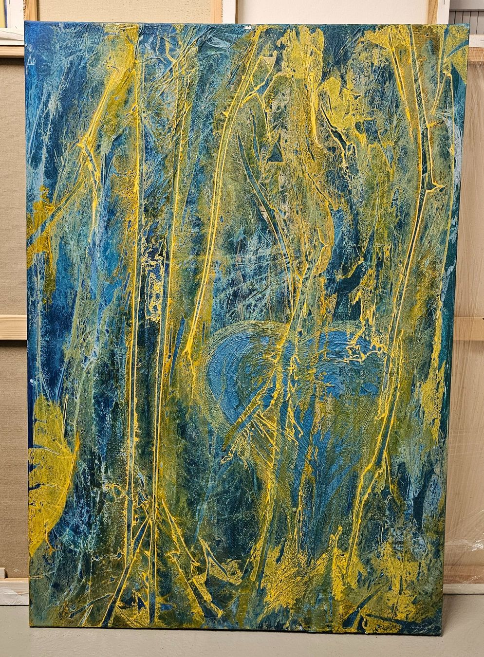 Dipinti: Acryl-Bild auf Leinwand "Verborgenes Herz" – Usato da Oetwil a.d. Limmat venduto da grisilisi