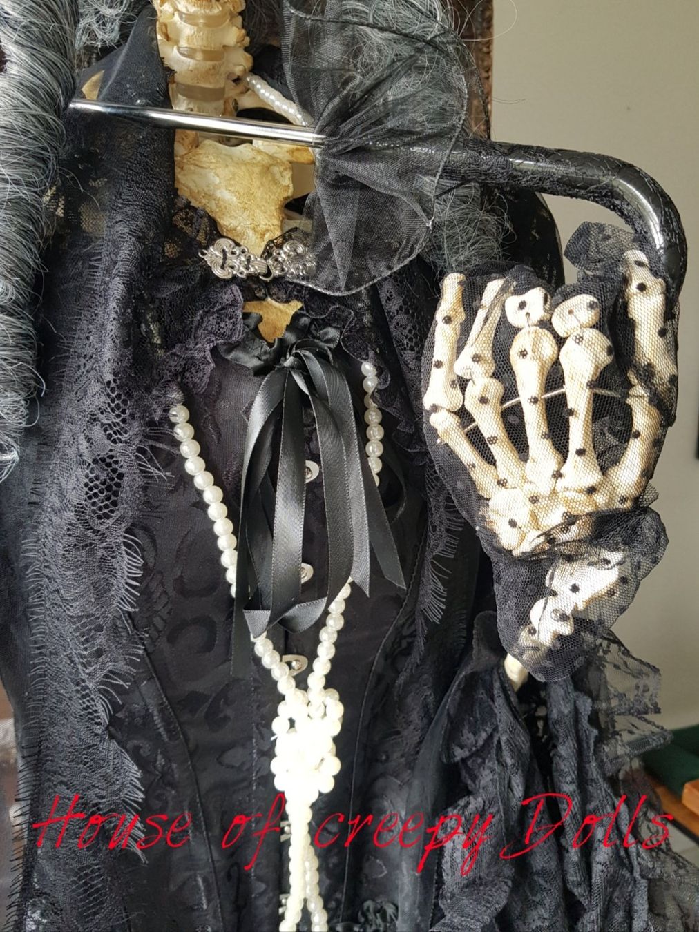 Tutte le decorazioni: HORROR/ HALLOWEEN / SKELETT / BAROCK DAME – Nuovo (secondo la descrizione) da Root venduto da LifestyleAccessoires 7