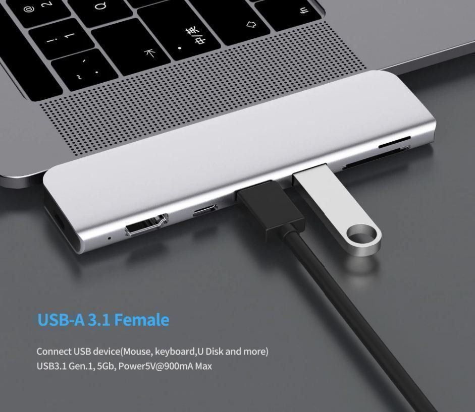 Hub & Switch: Apple Pro/Air 2018/19 USB 3.1 Typ-C-Hub – Nuovo e nell'imballaggio originale da Unterägeri venduto da RmOnline 5